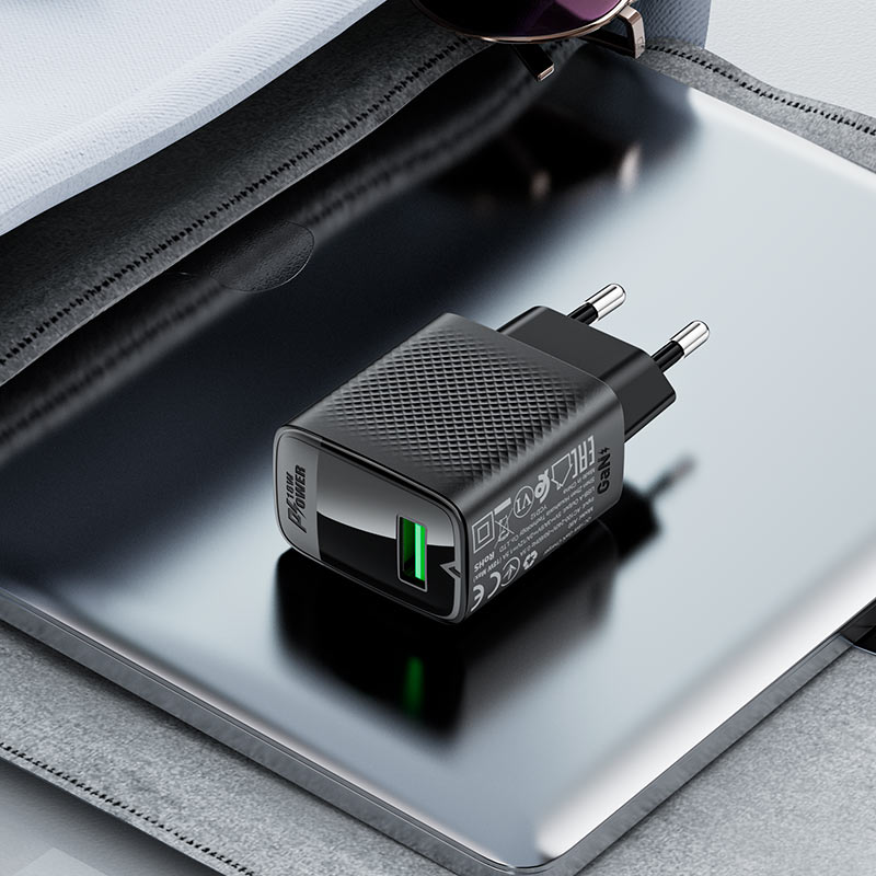 Fast Charge Wall Charger A90 QC18W GaN (1xUSB-A) EU