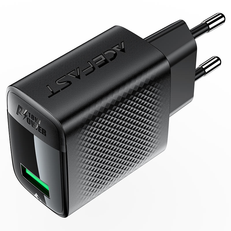 Fast Charge Wall Charger A90 QC18W GaN (1xUSB-A) EU